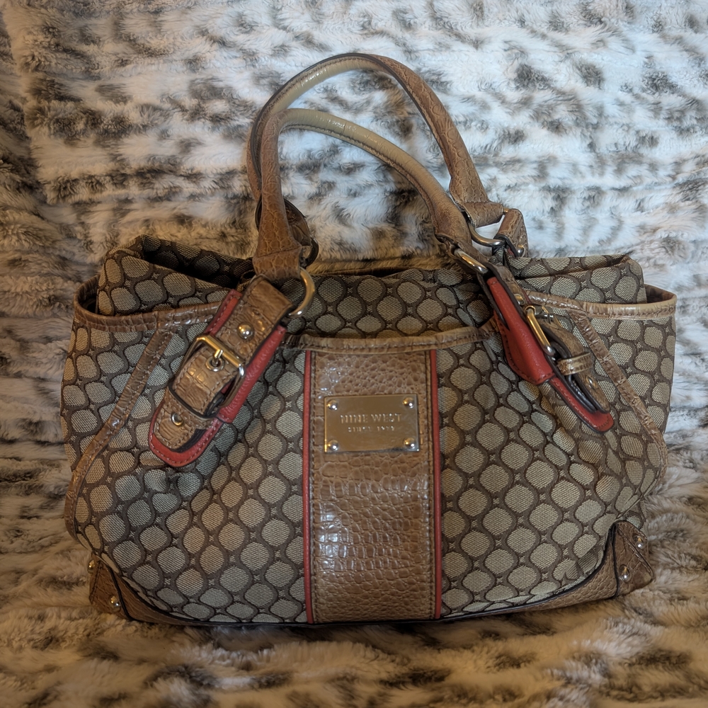 Nine West Brown and Coral Women's Bag